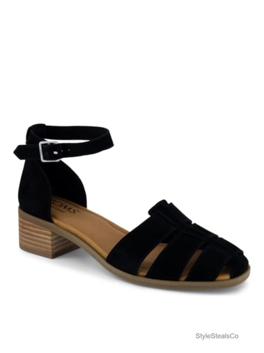 Suede Fisherman Sandal Heeled Ankle Strap Casual Comfort